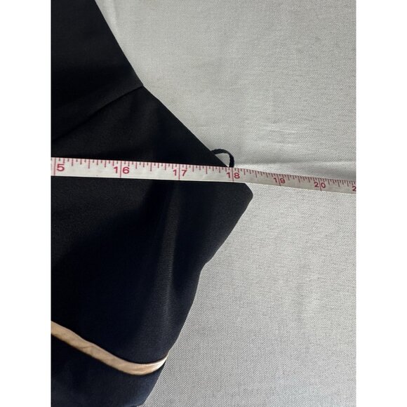 Dave & Johnny Y2K Vtg 90s 13/14 Black Babydoll Dress Gold Accent Maxi Whimsigoth - Picture 10 of 15